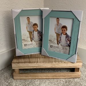 Set of 2 Malden 4x6 Frames: Seafoam Blue
